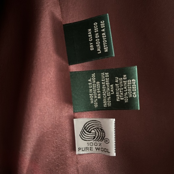 Lauren Ralph Lauren Pinstripe Wool Blazer in Brown - Picture 5 of 6